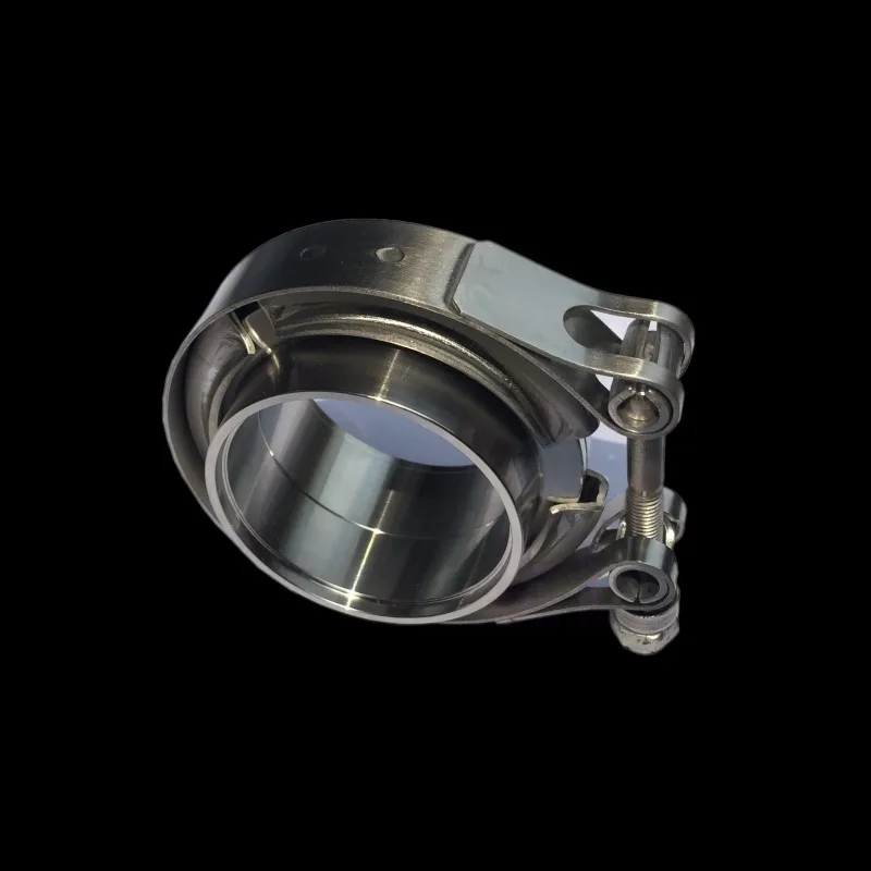 universal stainless exhaust manifold 5 v-band flange clamp kit for ball bearing turbo charger billet turbo wheel garrett gtx
