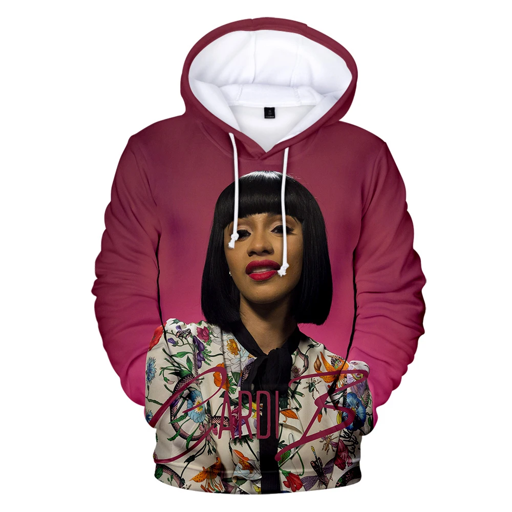 2019 Cardi B 3D толстовки wo мужские модные зимние популярные Harajuku 3D печати Cardi B wo мужские толстовки Толстовка Повседневная одежда