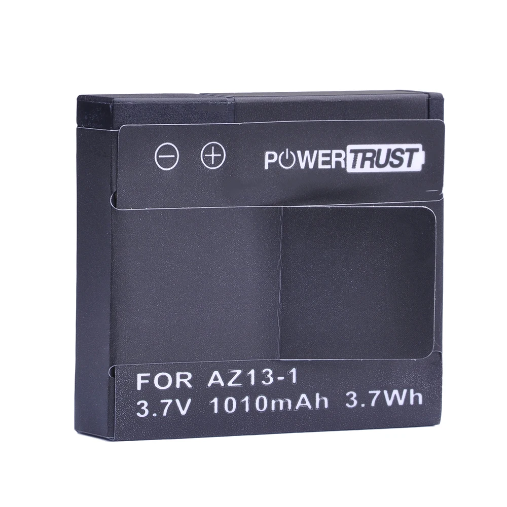 PowerTrust 1Pcs 1010mAh AZ13 1 AZ13 Rechargeable Battery For xiaomi yi