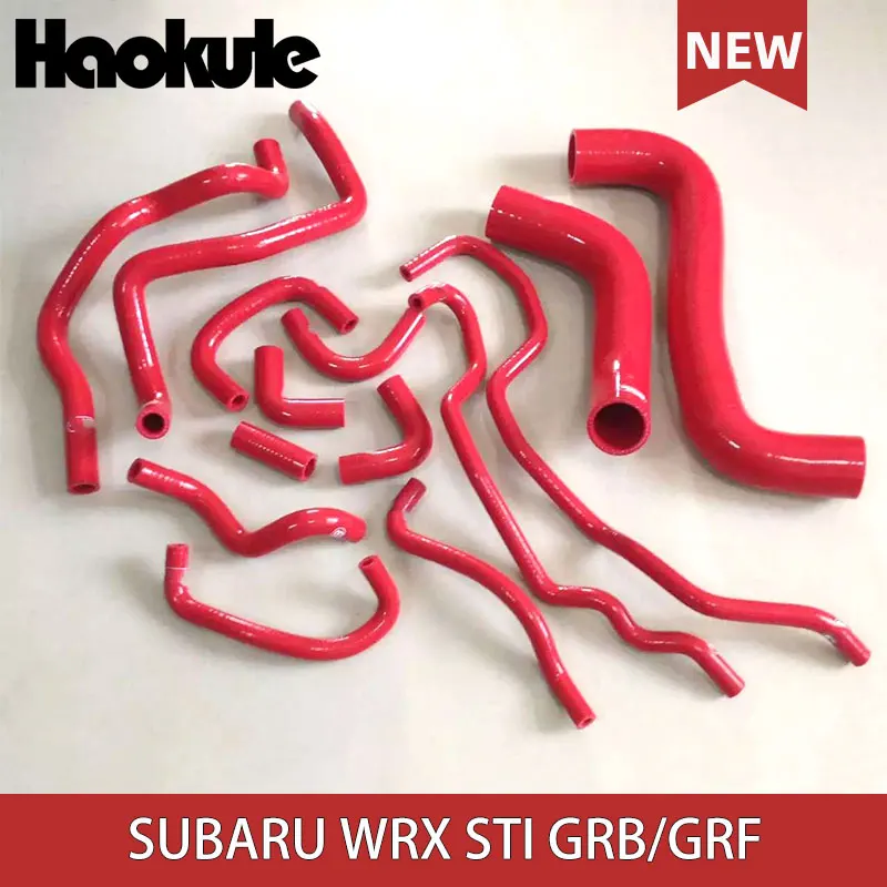 

Performance Silicone Radiator Silicone Hose Kits for SUBARU IMPREZA WRX STI GRB GRF STI10 14PCS BLUE,RED,BLACK