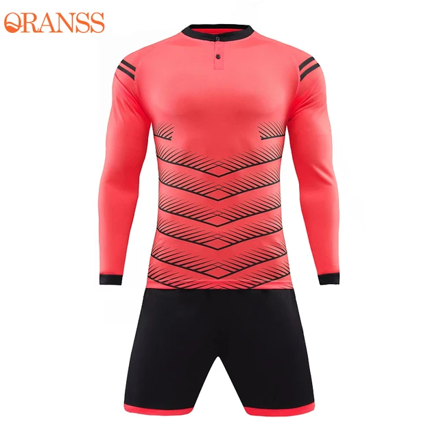 Cool Men Long Sleeve Soccer Jersey Kits Breathable Quick drying Sports