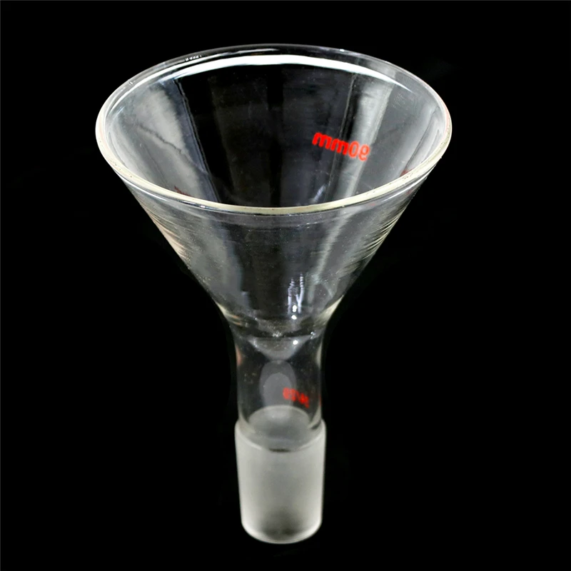 100ml Chemistry Laboratory Glassware 90mm 24/40 Glass Powder Funnel Lab