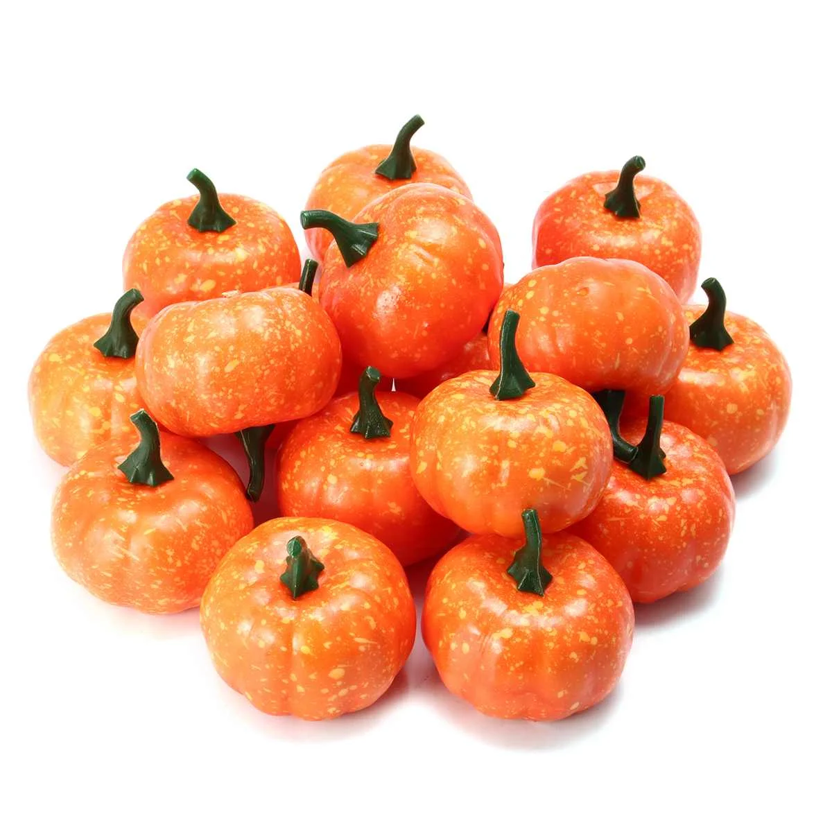 

16PCS Simulation Pumpkin Mini Foam Pumpkin Halloween Festive Party Props Garden Decoration Display Craft Foam Pumpkin Ornaments
