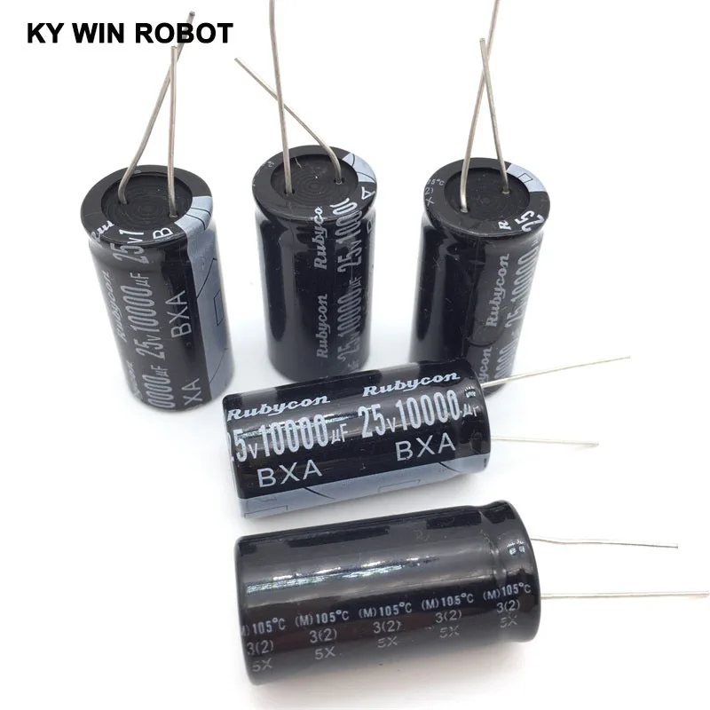 Aluminum Electrolytic Capacitor 25V / 10000 UF 25V/10000UF Electrolytic Capacitor Size 18*35 mm plug-in 25V 10000UF