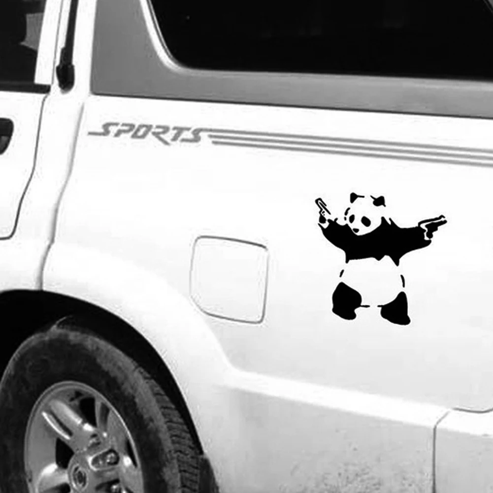 Новый сильный адгезии автомобиля стикер мультяшка Panda узор светоотражающие