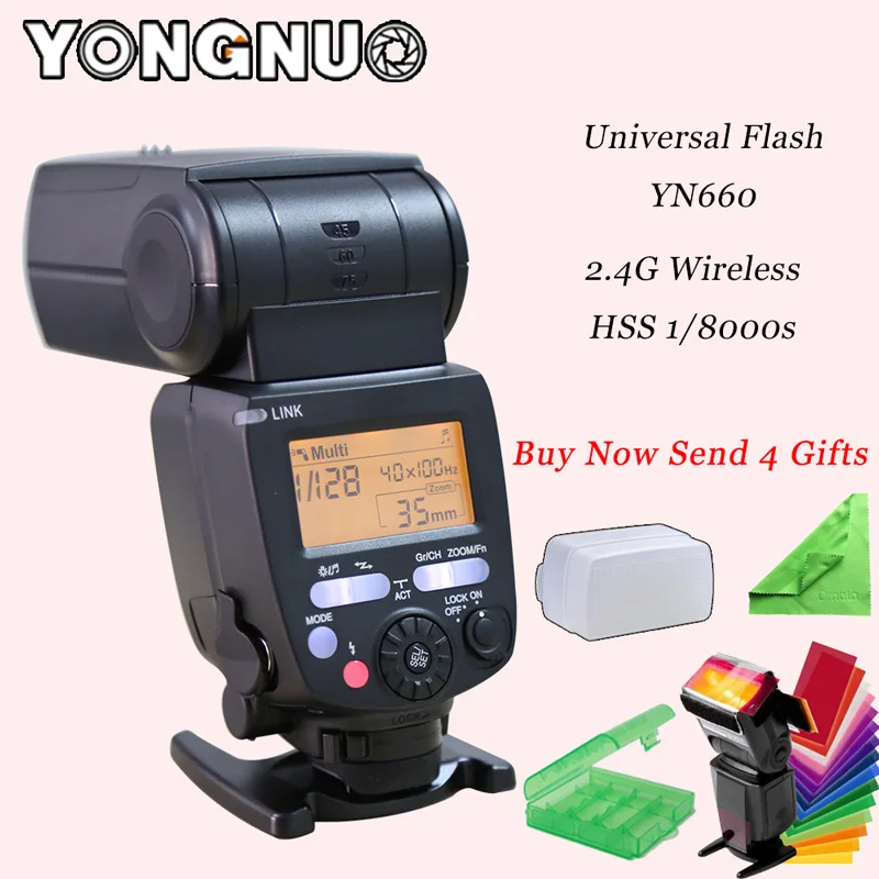 Yongnuo YN660 GN66 2.4   HSS 1/8000 s  Speedlite  Canon Nikon Pentax Olympus 