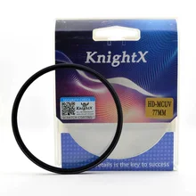 KnightX HD MCUV UV фильтр для объектива камеры 49 мм 52 мм 55 мм 58 мм 67 мм 77 мм для canon nikon аксессуары фотографии d5100 60d набор dslr