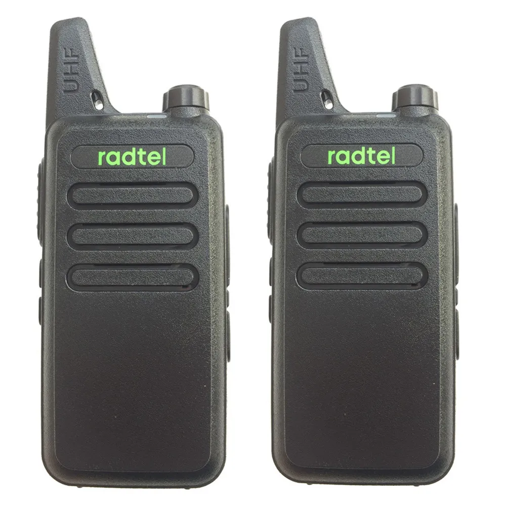 

2pcs RADTEL RT-10 UHF 400-470 MHz MINI handheld transceiver Ham two way Radio Station Walkie Talkie WLN kd c1 handy talky