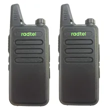 2 pcs RADTEL RT-10 UHF 400-470 MHz MINI Estação de Ham Rádio em dois sentidos handheld transceiver Walkie Talkie WLN kd c1 calhar talky