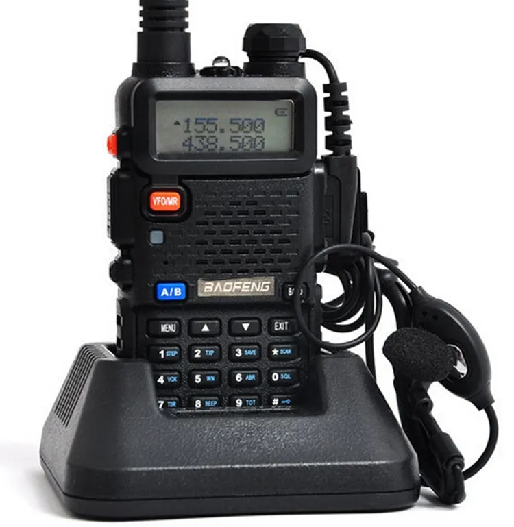 2 шт. Baofeng UV-5R ham радио гарнитуры рация 10 км для двухсторонней радиостанции двухдиапазонный УКВ мобильный uv5r CB amador