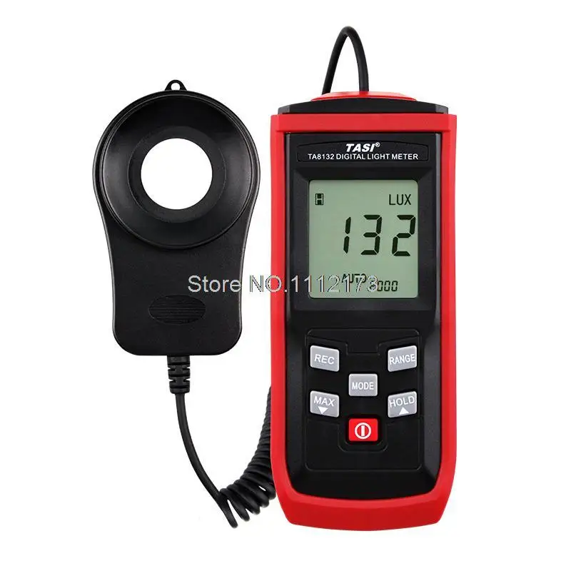 Beste TASI TA8132 200,000Lux Digital LCD backlight Pocket Light Meter Lux FC Measure Tester 50 data storage