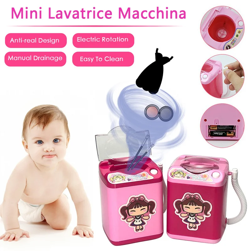 

Makeup Brush Cleaner Device Simulation Automatic Washing Machine Mini Toy Convenient Cleaning Brush Electric Cleaning Tool