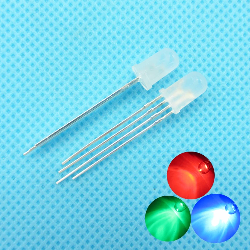 10pcs-lot-F5-5mm-LED-Diffused-Foggy-Multicolor-4pin-Common-Cathode-RGB ...