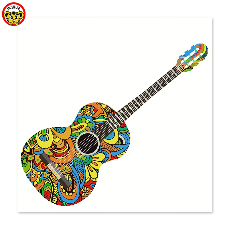 Painting By Numbers Art Paint By Number Draw On Canvas Digital Painting Abstract Guitar Famous Paintings Abstract Painting Color Painting Color Painting Abstractpainting Famous Aliexpress