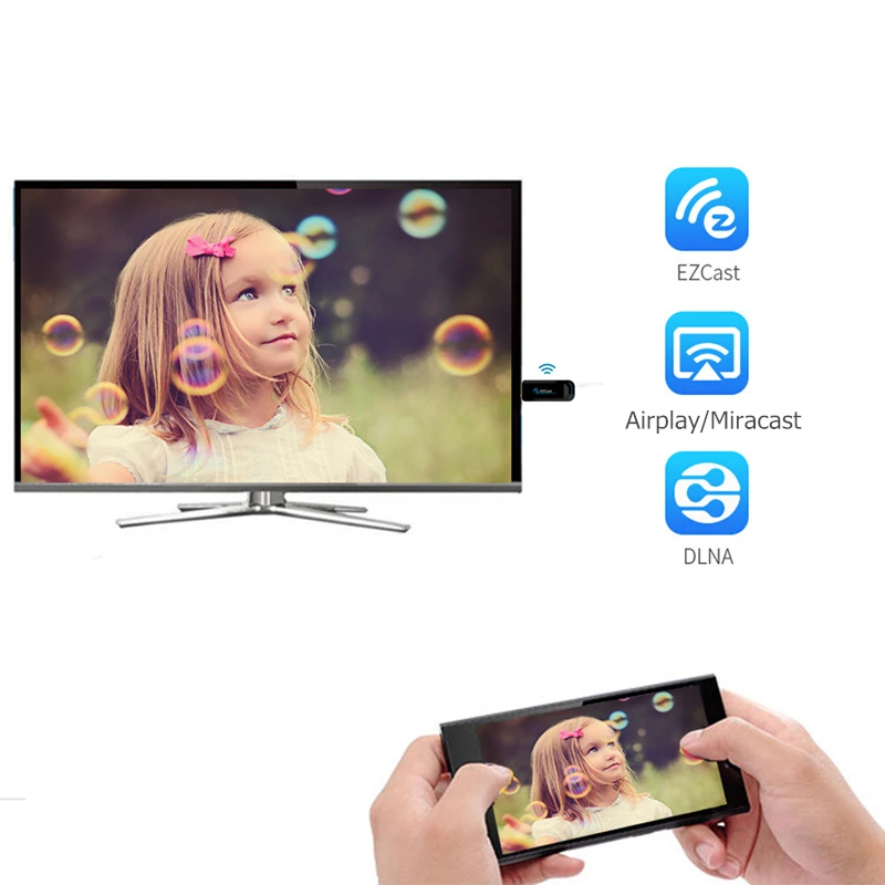  RANKMAN EZcast 2.4G 5G Anycast TV Stick Wireless WiFi Display Receiver HDMI Dongle Miracast DLNA Ai