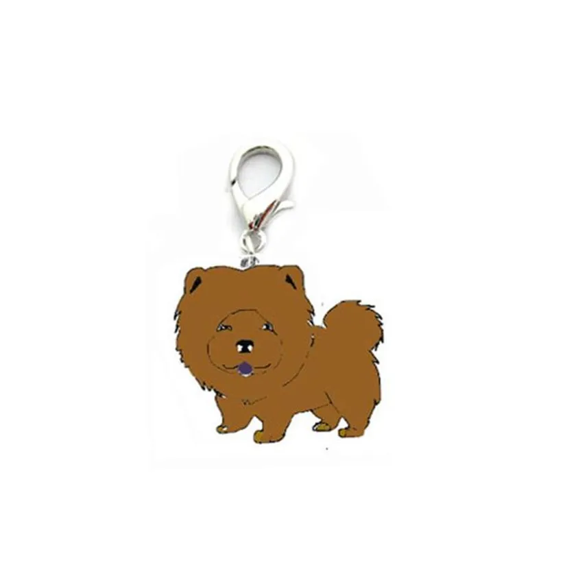 Practical 2018 NEW Brown Chow Dog Dog Tag Disk Pet ID Enamel