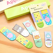 2 шт./компл. Милая мультяшная Закладка на магните льва слона кролика крокодила лисы кота коала трафарет-закладка