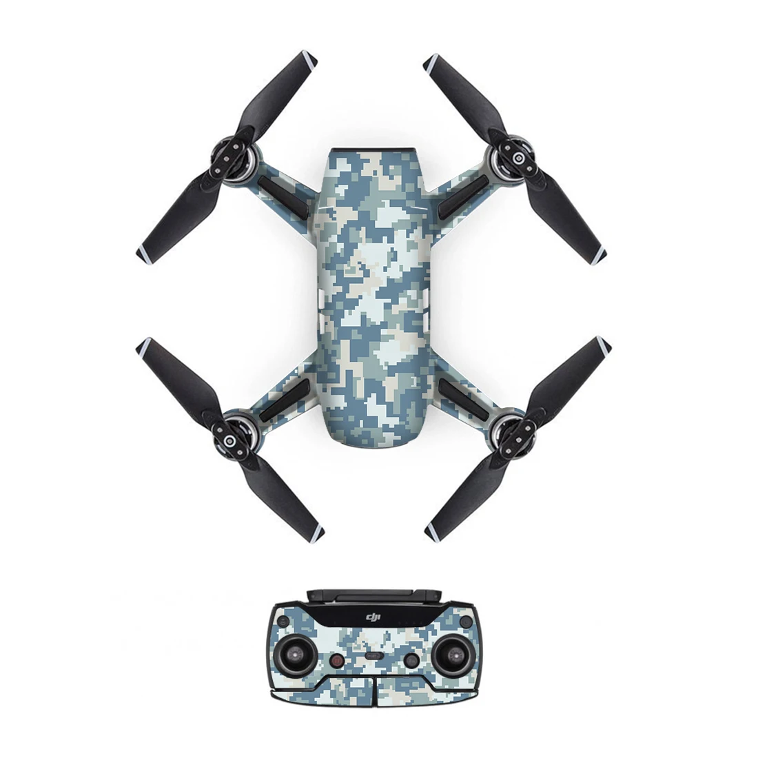 

[DJS0039] Camo Style PVC Decal Skin Sticker For DJI Spark Drone body + Remote Controllers + 3 Battery Protective Cover