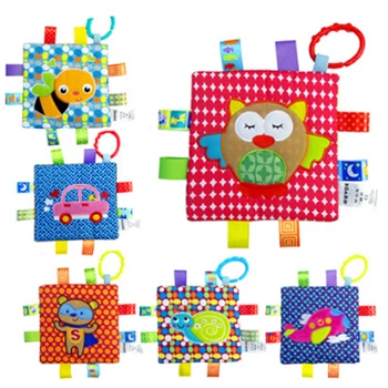 

6 Style Newborn Baby Appease Towel Grasping Soft Comforting Doll Infant Toys Baby Hand Towel Rattle Toys