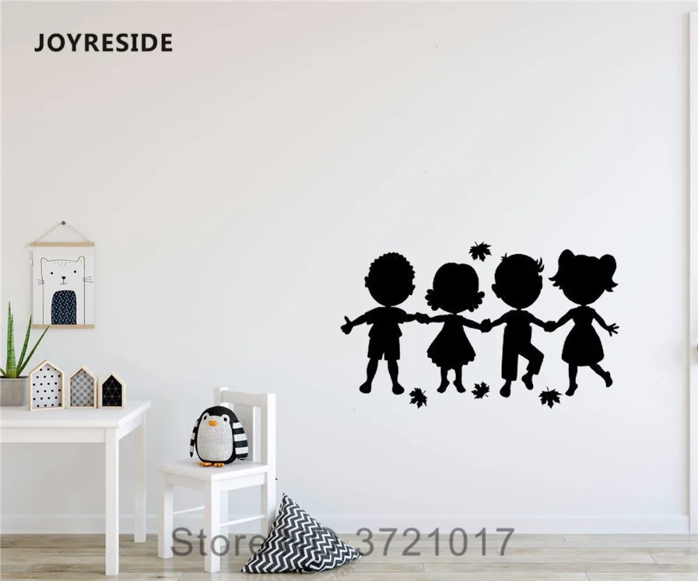 Joyreside Anak Anak Kecil Yang Lucu Siluet Memegang Tangan Desain