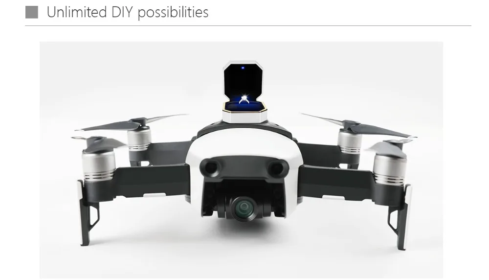 PGYTECH разъем для MAVIC AIR Drone расширительный корпус Mavic Air Аксессуары для подключения камеры Адаптер для DJI Maviv Air drone