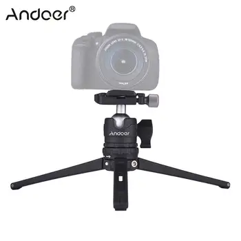 

Andoer Camera Phone Mini Tripod w/Ball Head Quick Release Plate for Canon Nikon Sony GoPro Hero Tripod Monopod for iPhone X 8