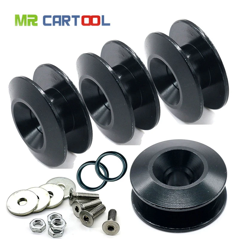8 Sets 1.25” Black Push Button Latches Quick Shipping Latch Hood Fender,Deck Lid
