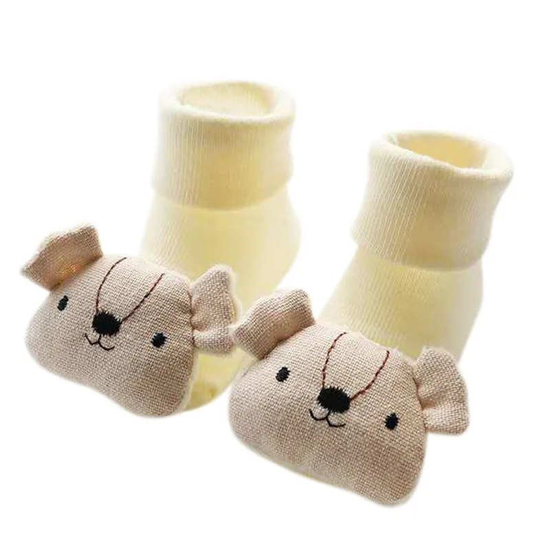 Детские Носки Весна кукла животного из мультфильма Детские короткие носки нескользящие тапочки носки для малышей новорожденных Для 0-18 M