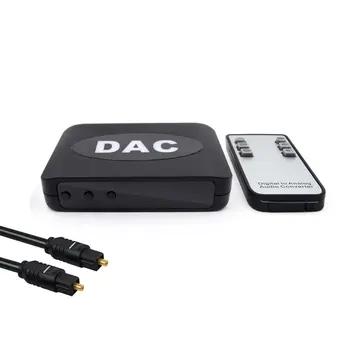 

Optical Toslink Coaxial To RCA 3.5mm Adapter With Remote Control Digital to Analog Audio Converter Adapter 192KHZ DAC