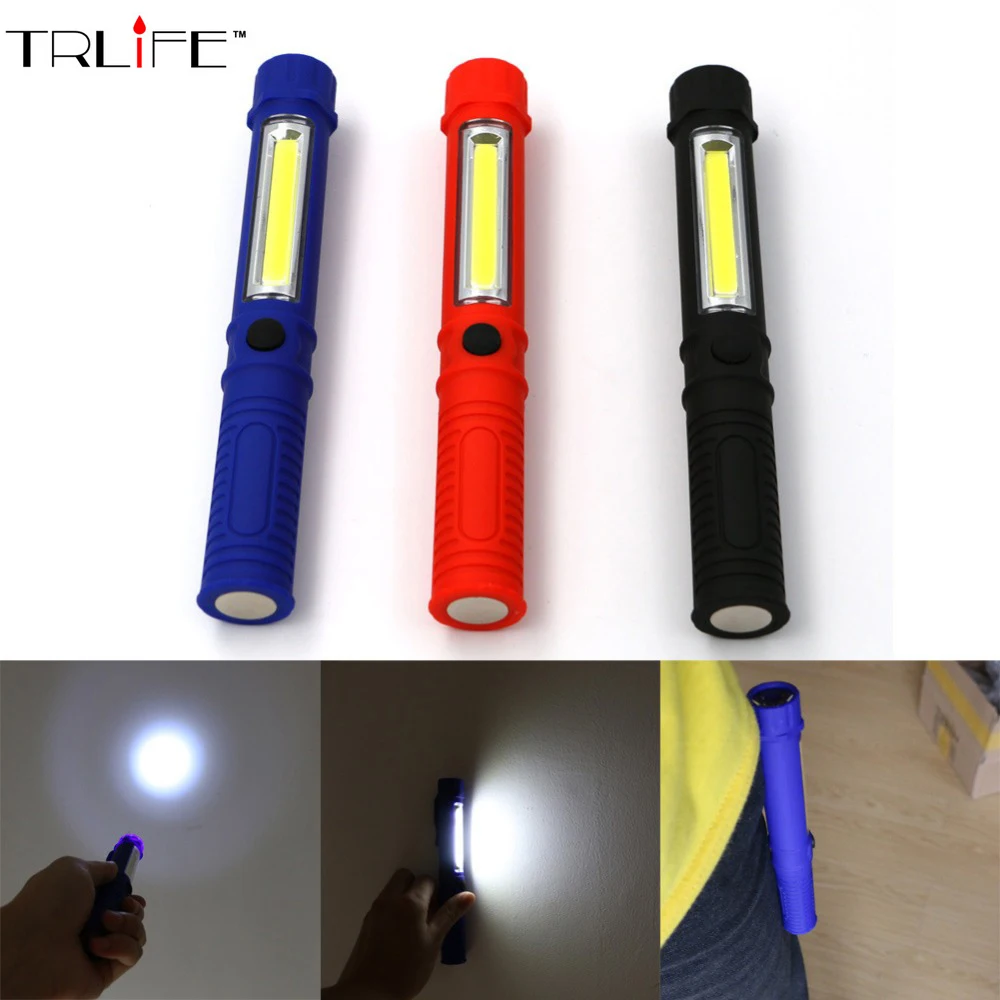 

COB LED Mini Pen Multifunction led Torch light cob Handle work flashlight cob square Work Hand Torch Flashlight With Magnet