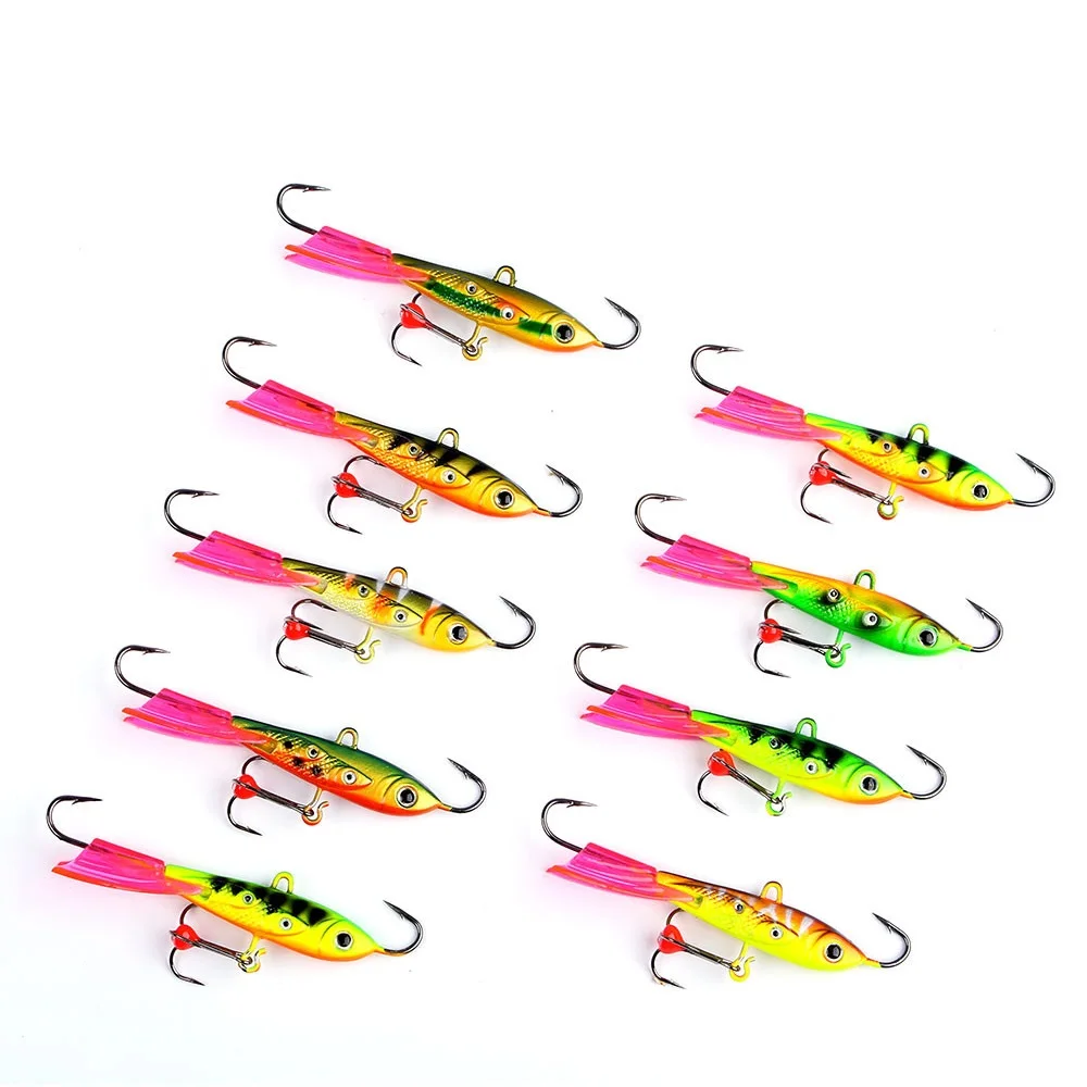 1Pcs Ice Fishing Lures Walleye Jigs Winter Bait Hard Lure Balancer for