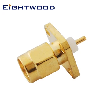 

Eightwood 10PCS RP-SMA Plug Female RF Coaxial Connector Adapter Panel Mount 4-hole with Extended Dielectric for Antenna Telecom