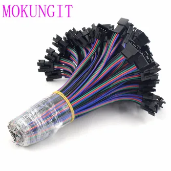 

Mokungit 200Pairs 4 Pin JST Connector Female Male 4PIN Plug And Socket With 15cm Wire Blue/Red/Green/Black For WS2801 APA102 LPD