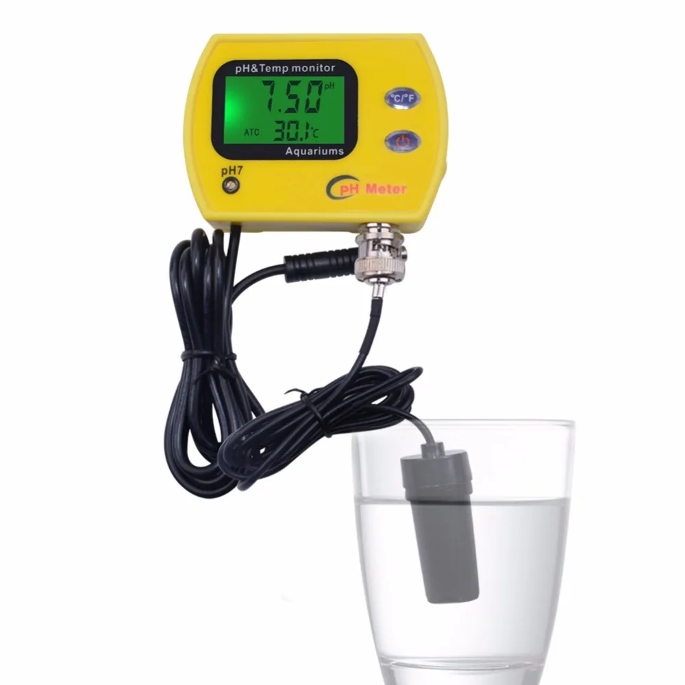 

PH-991 PH Meter with Backlight Tester Durable Acidimeter Tool Temp Monitor for Aquarium Swim Pool Water