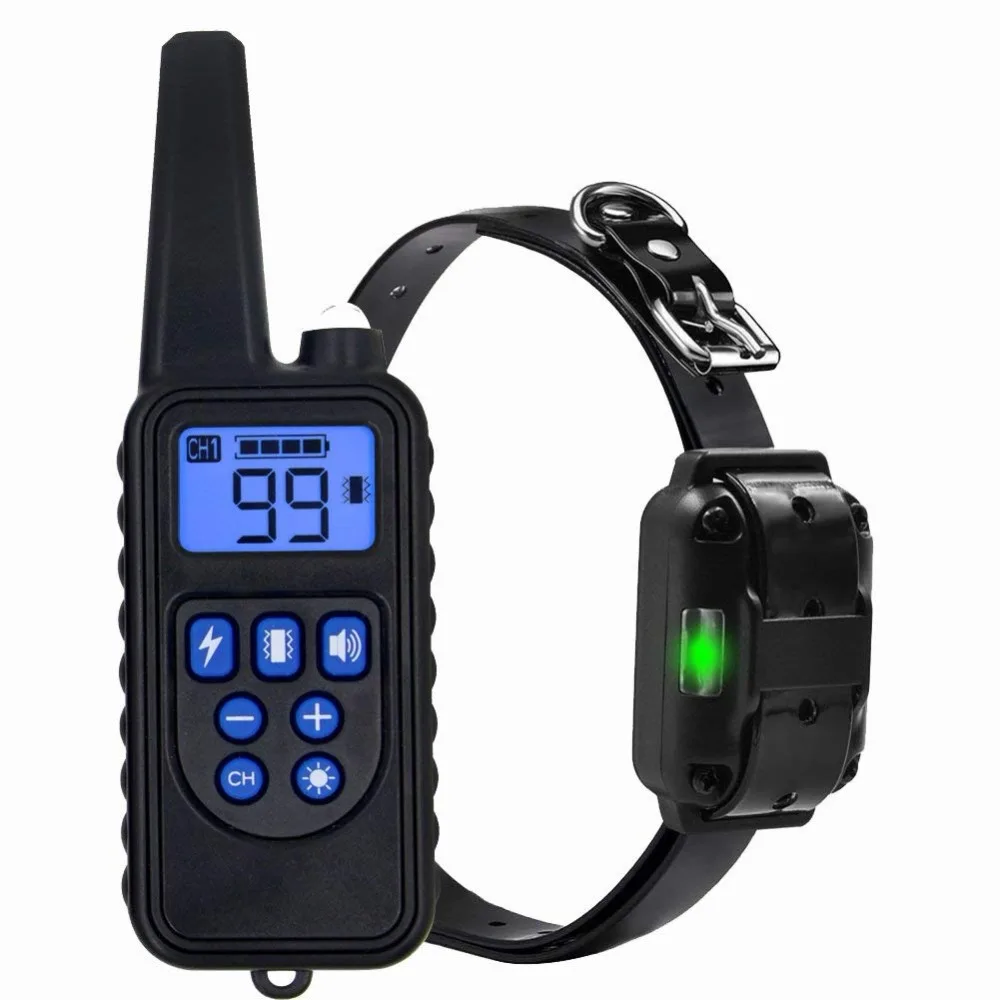 

Wodondog 915MHz Remote Dog Training Collar Electronic Vibration Shock Collars Rechargeable IP67 Waterproof LCD Display Trainer