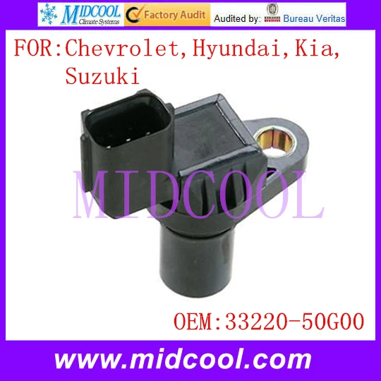 

New Auto Camshaft Position Sensor use OE No. 33220-50G00 , J5T23182 , J5T23181 , J5T23191 for Chevrolet Hyundai Kia Suzuki