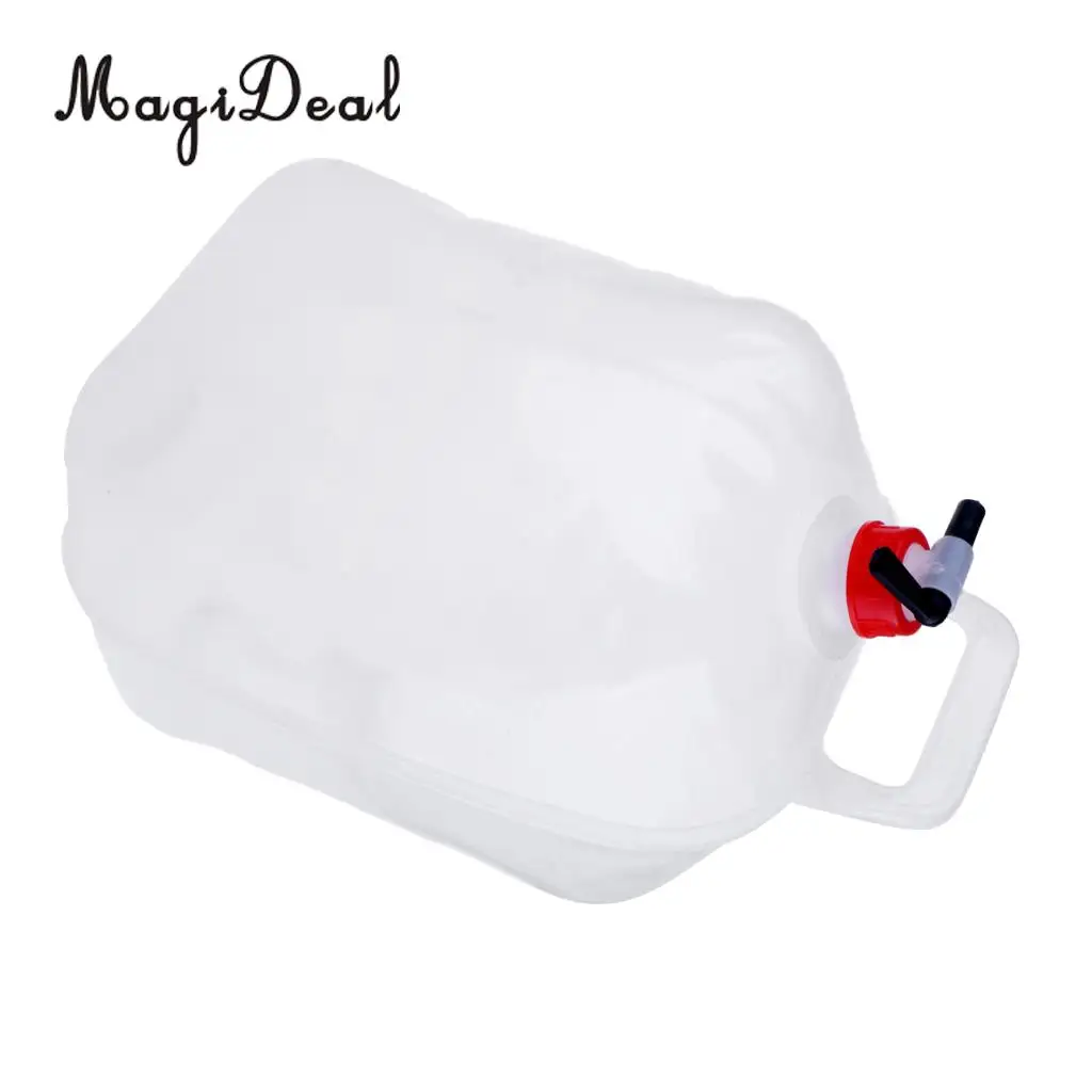 MagiDeal 10L Drinking Water Pot Folding Water Bucket Fruit Wash Basin for Outdoor
