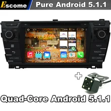 Для Toyota Corolla 2013 2014 ПК Автомобиля DVD для Android 5.1 GPS Навигации 3 Г WI-FI Радио Стерео 1.6 Г CPU Центральный Мультимедиа камера