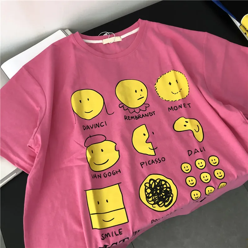 

2019 new summer women fashion oversized T-shirt loose show thin T-shirt
