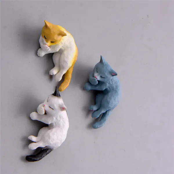 Cute Japan Cats Dogs Funny pets Fridge Magnets Pvc toys figures - 6