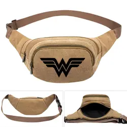Лига Справедливости Wonder Woman холщовая сумка на пояс мешок Кемпинг Пеший Туризм Открытый мешок работает велосипед кошелек в спортивном стиле