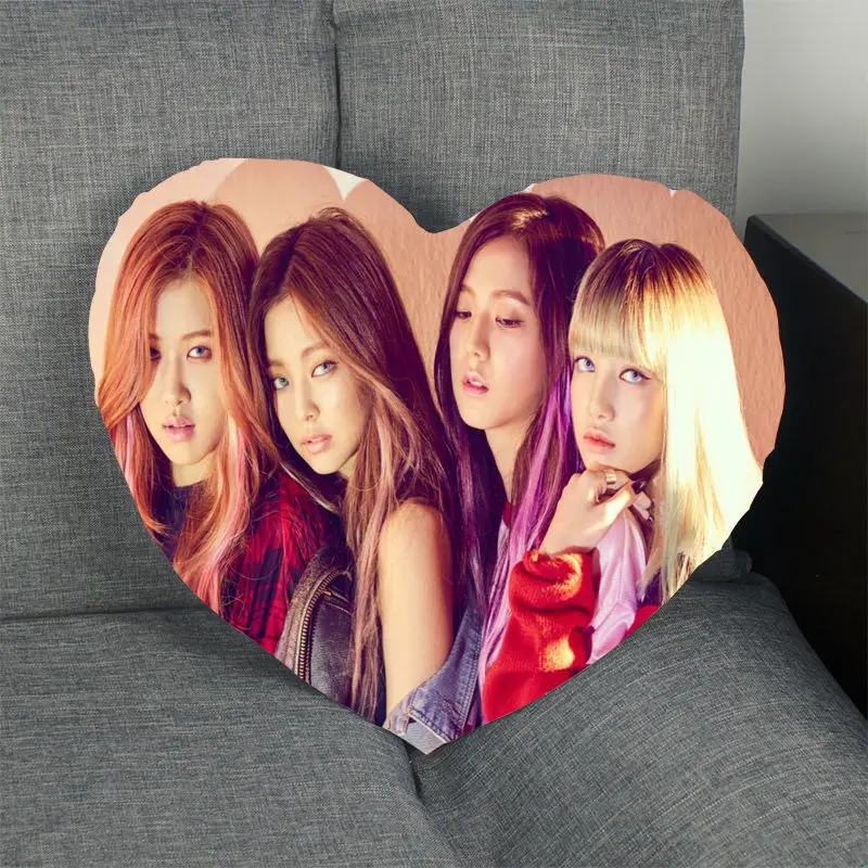 5 Kpop наволочка лента для девушки BLACKPINK в форме сердца атласная тканевая Подушка Чехол для дома спальни свадебное украшение наволочки - Цвет: 5