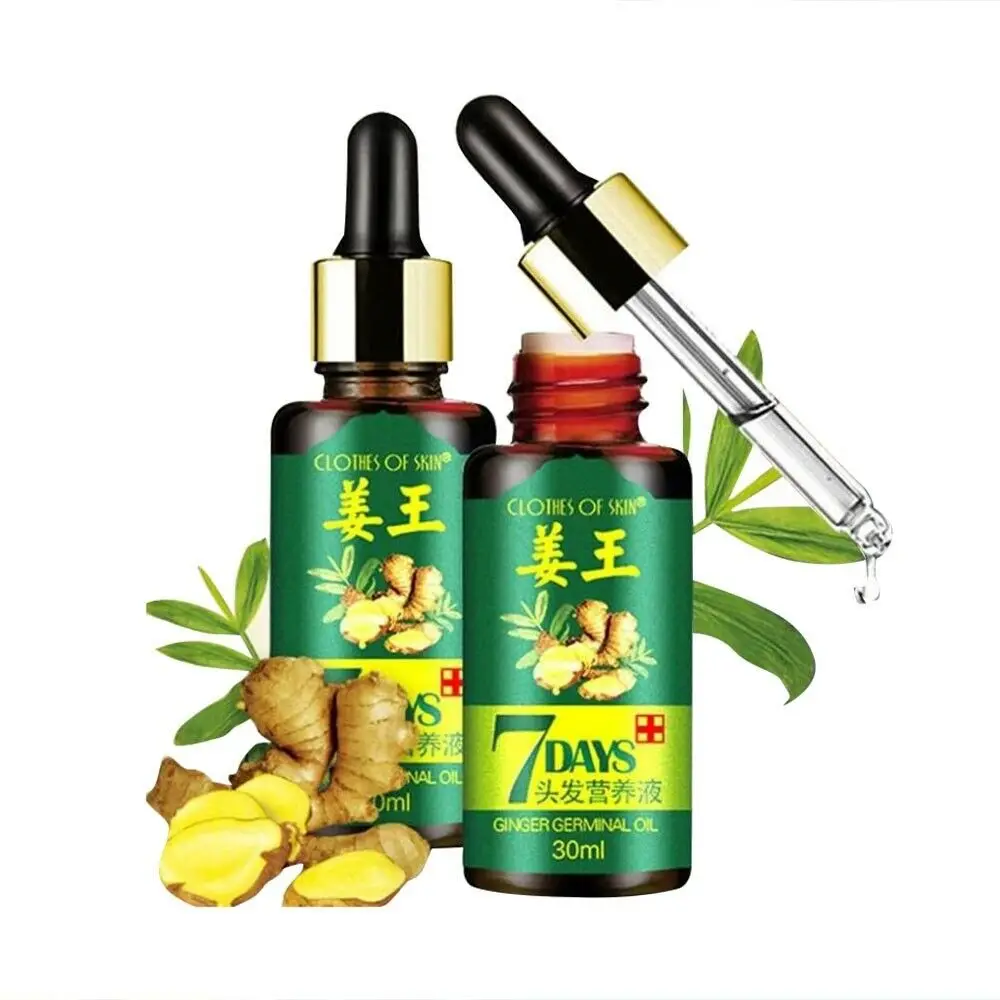 30ml regrad 7 días jengibre Germinal suero esencia aceite pérdida de cabello crecimiento de tratamiento - 2