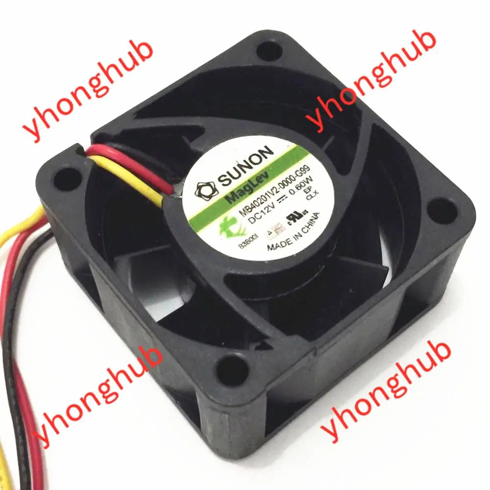 SUNON MB40201V2-0000-G99 DC 12V 0.6W 40x40x20mm Server Cooling Fan | Компьютеры и офис