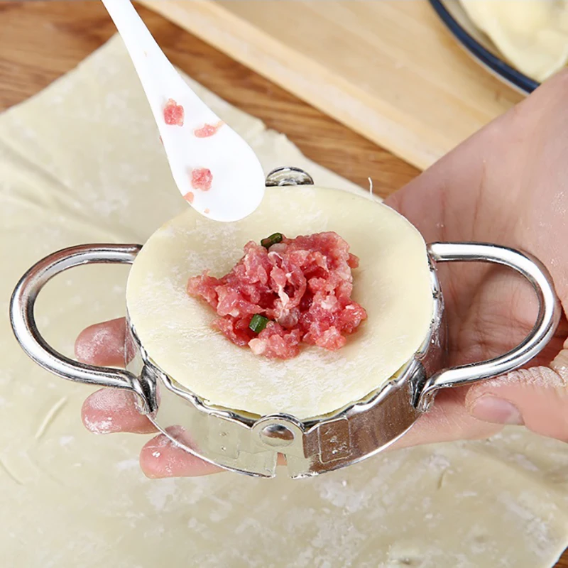 ONEUP Stainless Steel Dumpling Mould Dumpling make device Wrapper Maker Kitchen Accessories Cooking Pastry Tools ONEUP Stainless Steel Dumpling Mould Dumpling make device Wrapper Maker Kitchen Accessories Cooking Pastry Tools
