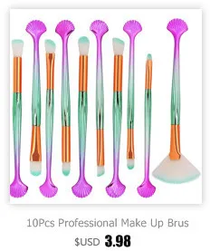 10 шт Pro Make Up Brush Set Высокое качество лица смешивания кисти Наборы Красота волосы пудра выделить контур кисти