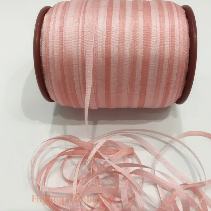 

4mm pink variegated color 100% pure silk woven double face silk ribbons for embroidery handcraft project,gift packing