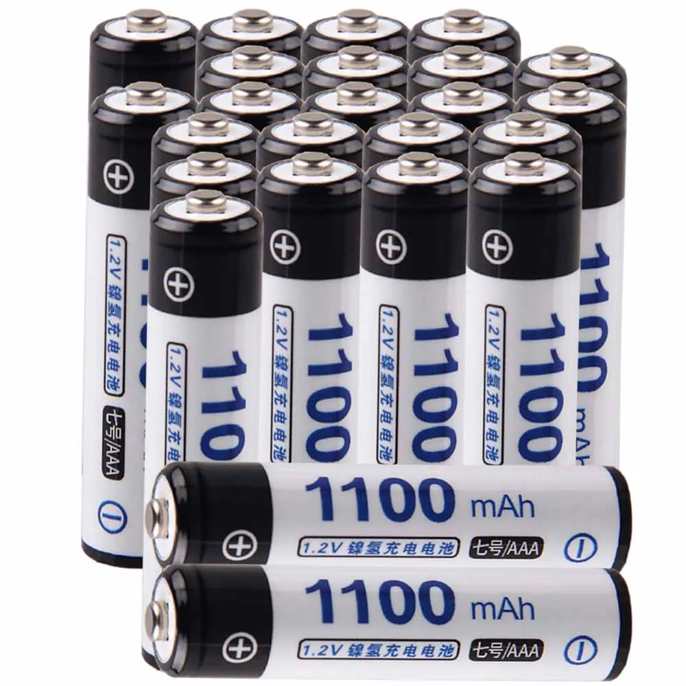 

Lowest price 24 piece AAA battery 1.2v batteries rechargeable 1100mAh nimh battery for power tools akkumulator