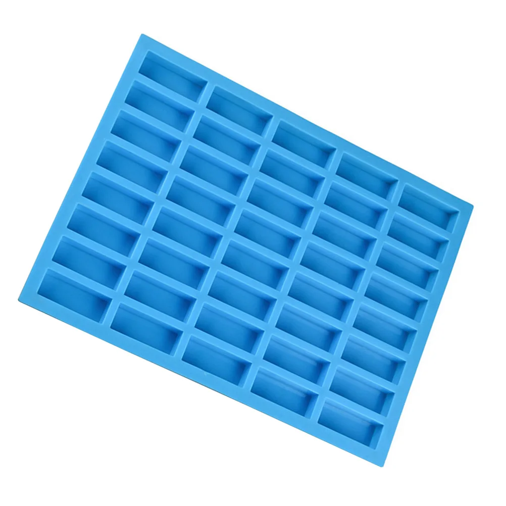 1 pc Cake Mold Rectangle Shape Reusable 40 Cavities Silicone DIY Tool Chocolate Mould for Jelly Cupcake Ice