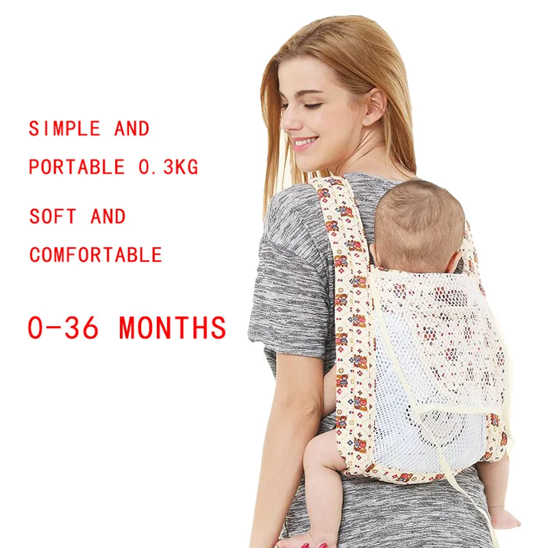 Light breathable baby carrier backpack ergonomic baby carrier sling